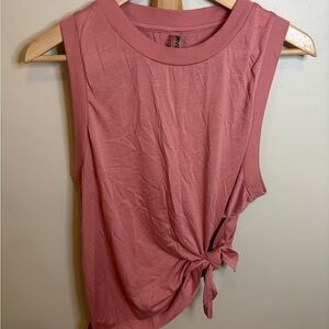 Simons Dusty Rose Muscle Tee with Knot